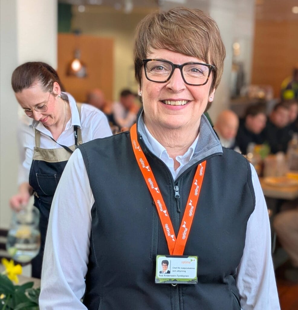 Åsa Anderssen-Tynkkynen, Head of Food Production and Rental at Optima.