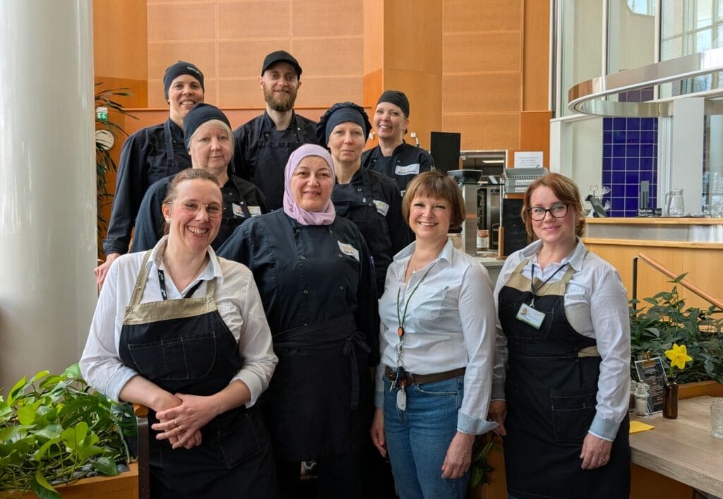 Optima trains future professionals with Lindström’s textile services 