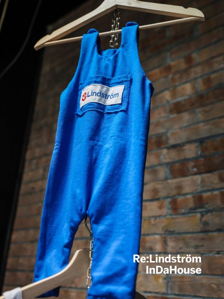 Baby onesie from old Lindström workwear