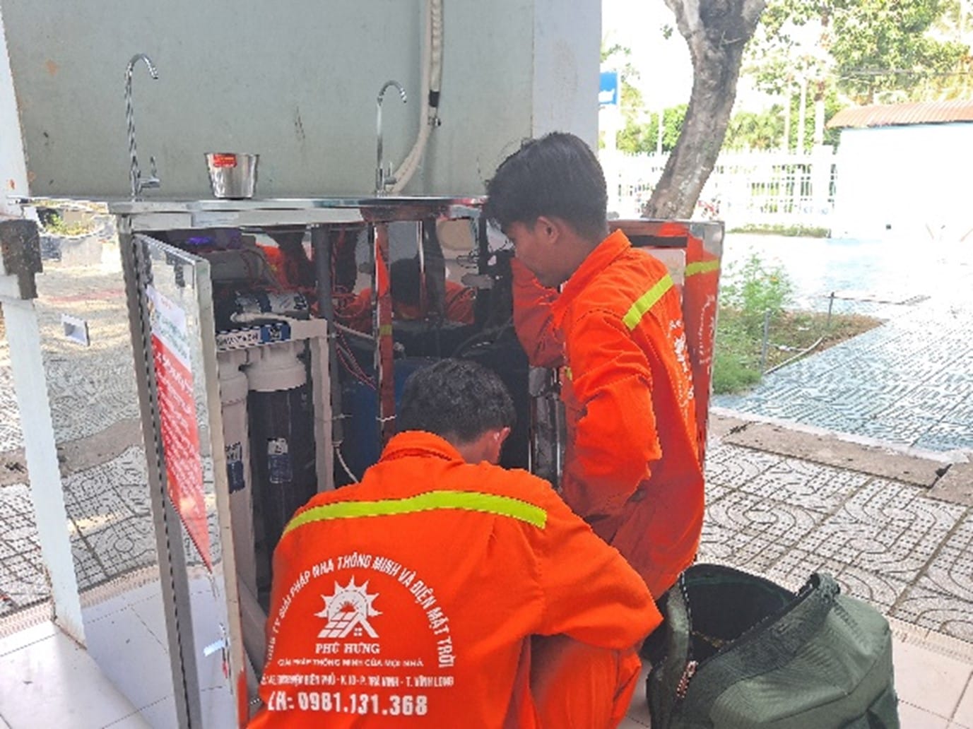 Installation of water filtration system