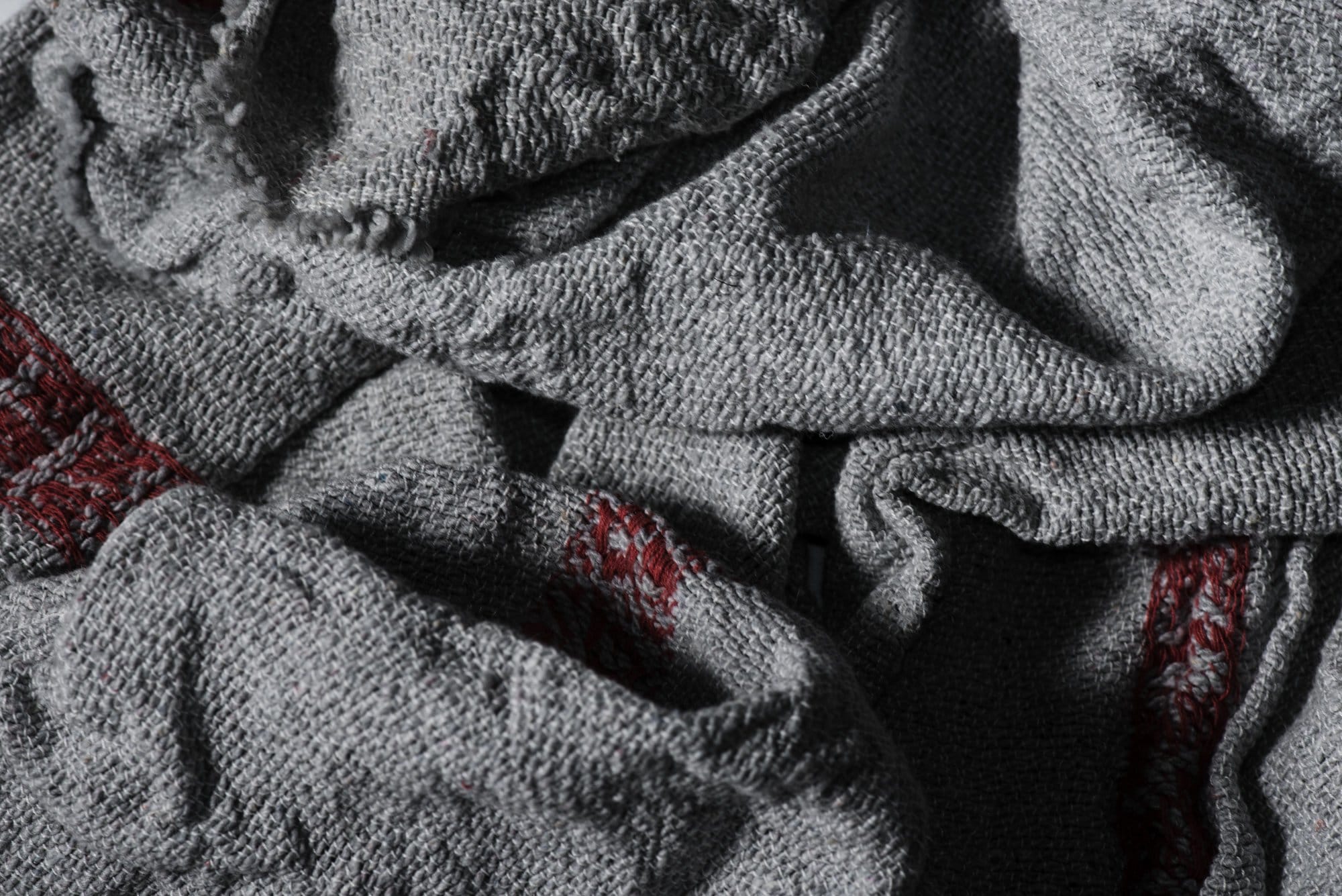 soiled red industrial cloths