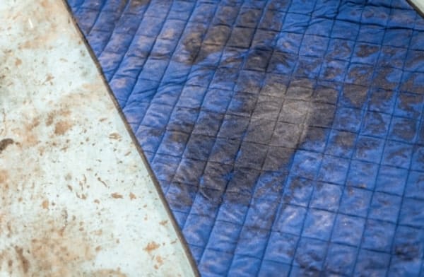 used spill mat