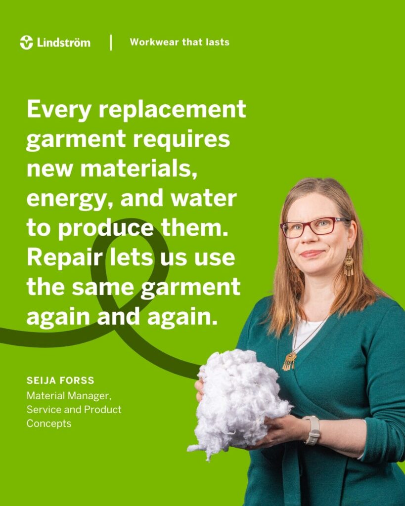 Workwear that lasts with Seija Forss, Material Manager