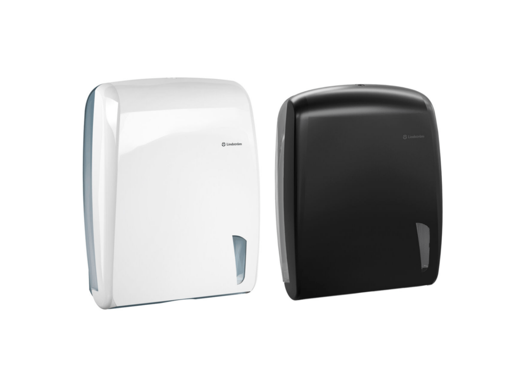 Kätekuivatuspaberi dispenser  valge/must