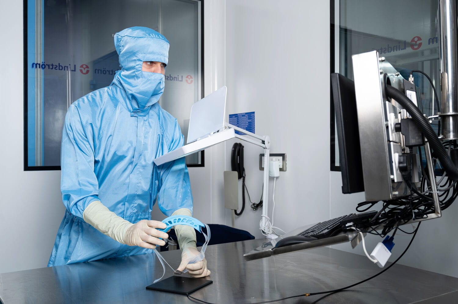 PPE in cleanroom environments, provided by Lindström