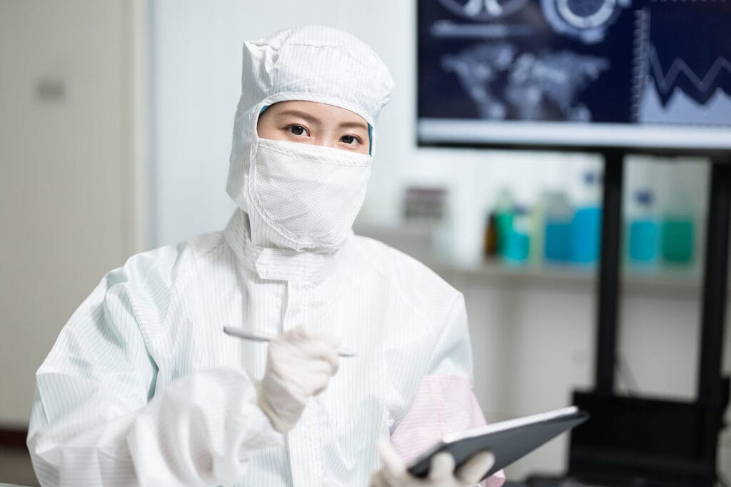 How often should gowning be replaced?