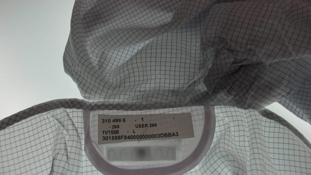 RFID-чіпи, маркування робочого одягу