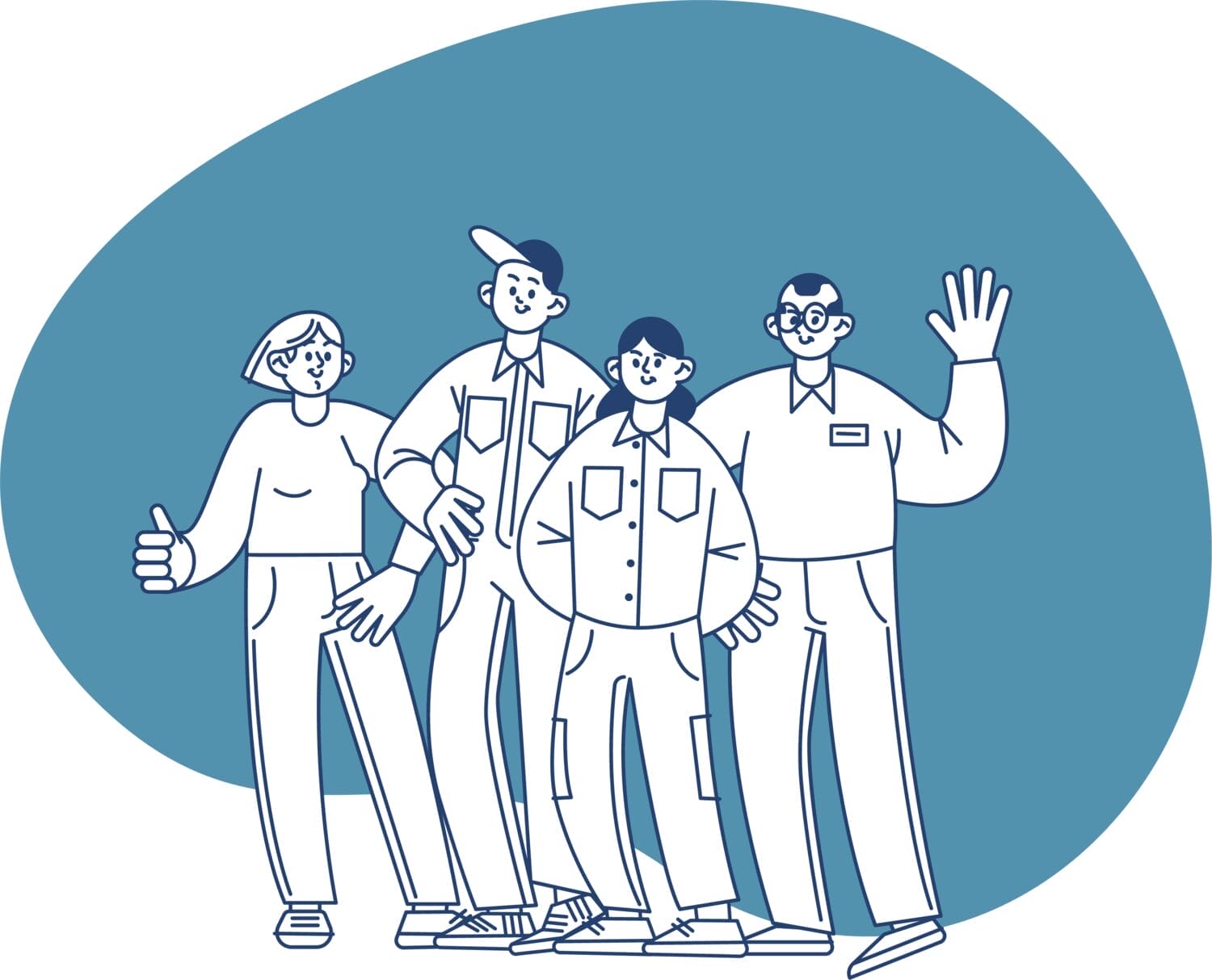 Ein Team, das sich kümmert